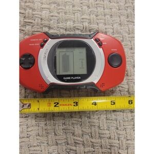 Vintage Game Player Handheld Electronic Game Red & Black - Works